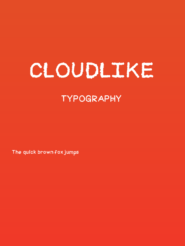 Cloudlike Poster