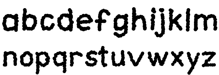 Cloudlike Font LOWERCASE