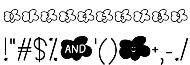 Clouds Smile Too Font OTHER CHARS