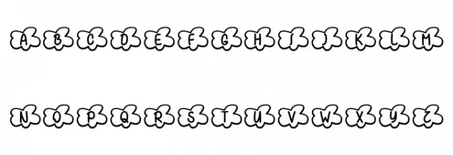 Clouds Smile Too Font LOWERCASE