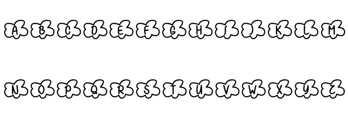 Clouds Smile Too Font LOWERCASE
