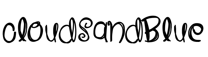 CloudsAndBlue  Descarca Fonturi Gratis