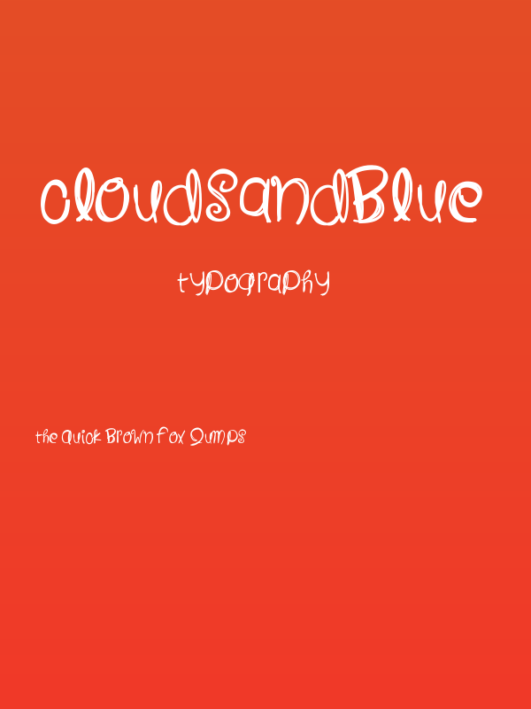 CloudsAndBlue Poster