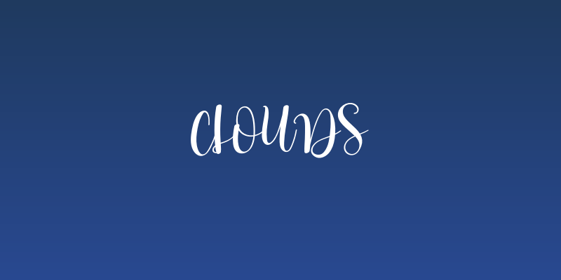 Clouds Social Header
