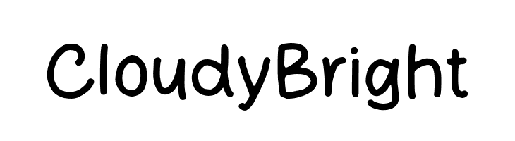 Cloudy Bright  Fuentes Gratis Descargar