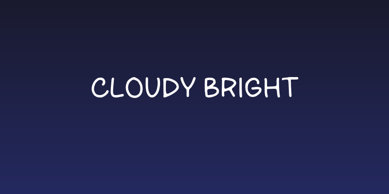 Cloudy Bright Social Header
