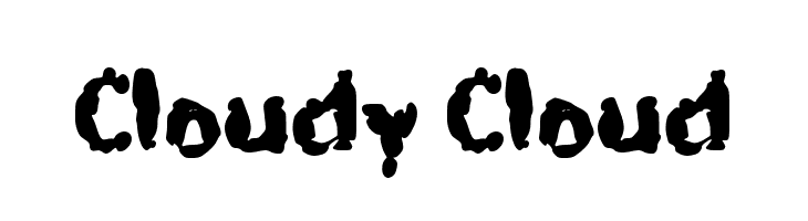 Cloudy Cloud  免费字体下载