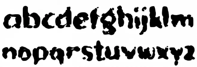 Cloudy Cloud Font LOWERCASE