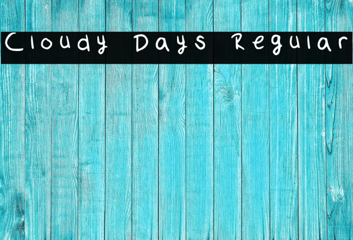 Cloudy Days Regular Example 1
