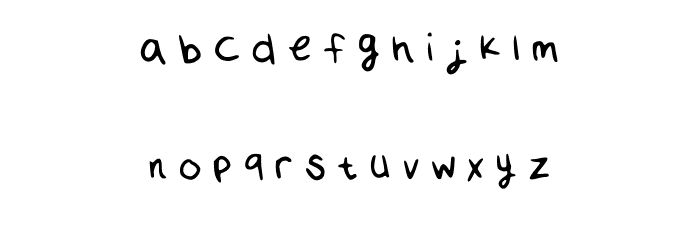 Cloudy Days Regular Font LOWERCASE