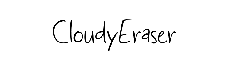 Cloudy Eraser  baixar fontes gratis