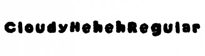 Cloudy Heheh Regular  تنزيل الخطوط