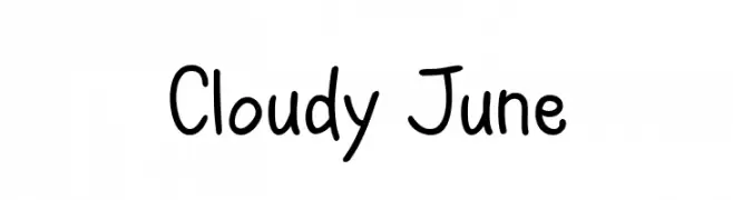 Cloudy June  Fuentes Gratis Descargar
