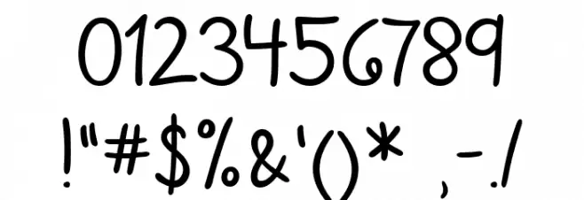 Cloudy June Font OTHER CHARS