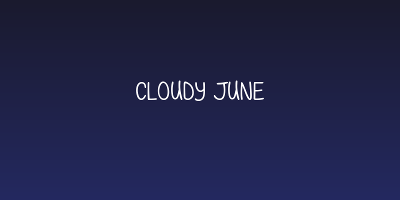 Cloudy June Social Header