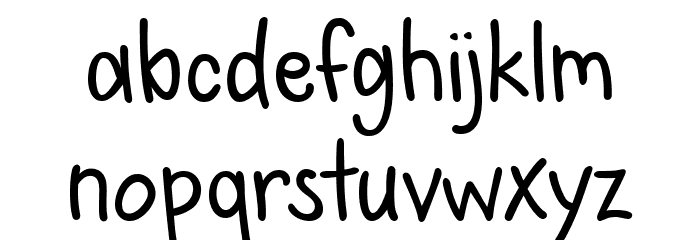 Cloudy June Font LOWERCASE
