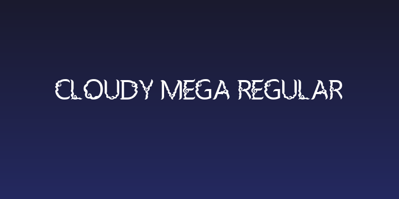 Cloudy Mega Regular Social Header