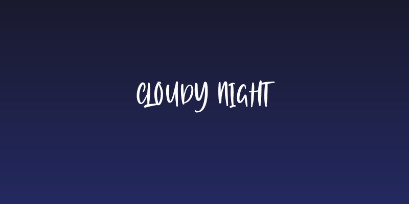 Cloudy Night Social Header