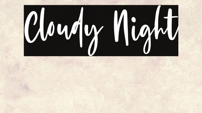 Cloudy Night Example 1