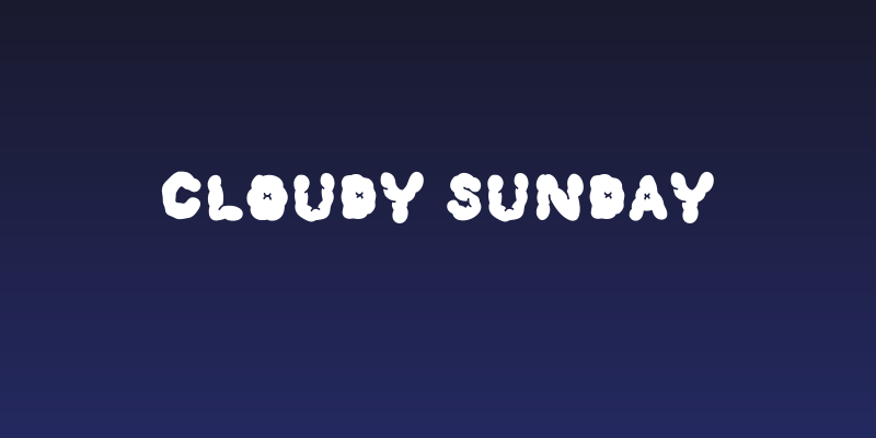 Cloudy Sunday Social Header