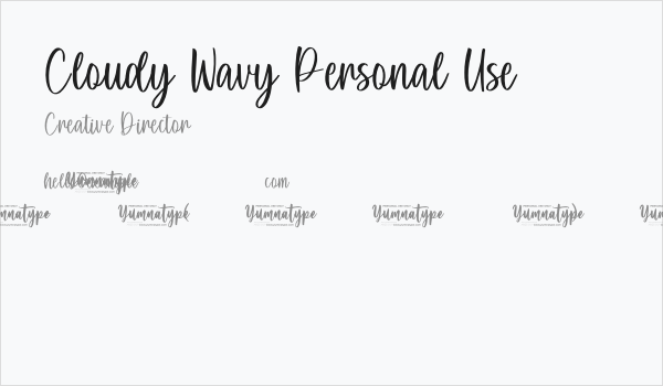 Cloudy Wavy Personal Use Business Card