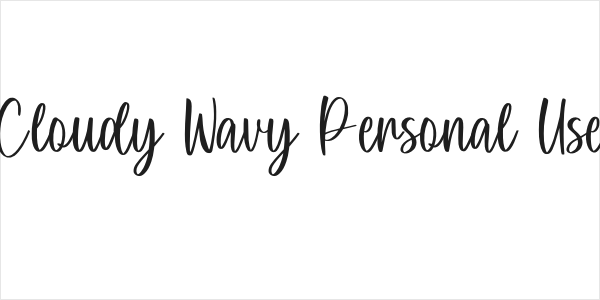 Cloudy Wavy Personal Use Logo