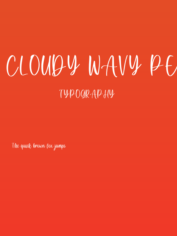 Cloudy Wavy Personal Use Poster