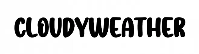 Cloudy Weather  font caratteri gratis