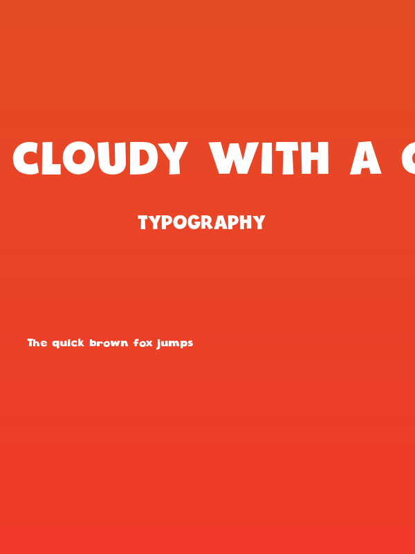 Cloudy With a Chance of Love Poster