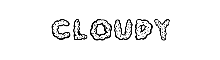 Cloudy Font