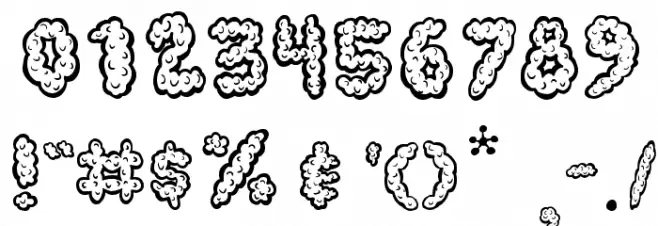 Cloudy Font OTHER CHARS