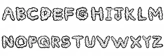 Cloudy Font UPPERCASE