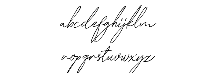 CloudyAuroraScriptDEMO Font LOWERCASE