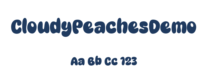CloudyPeachesDemo Font Preview