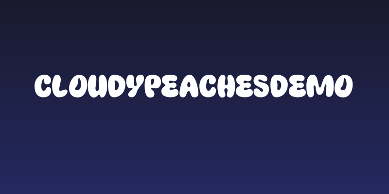 CloudyPeachesDemo Social Header