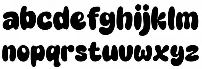 CloudyPeachesDemo Caratteri MINUSCOLO