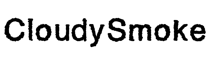 CloudySmoke  नि: शुल्क फ़ॉन्ट्स डाउनलोड