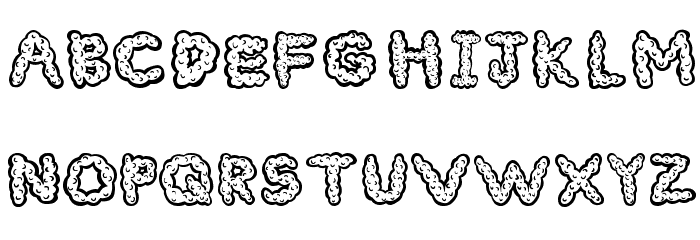 Cloudy Font LOWERCASE