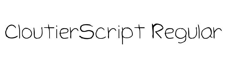 CloutierScript Regular  Descarca Fonturi Gratis
