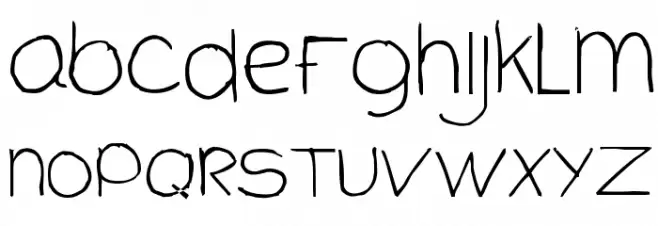 CloutierScript Regular フォント 大文字