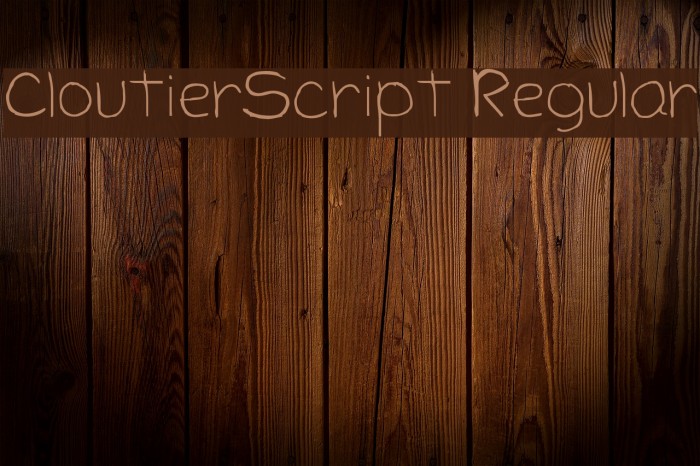 CloutierScript Regular Font examples
