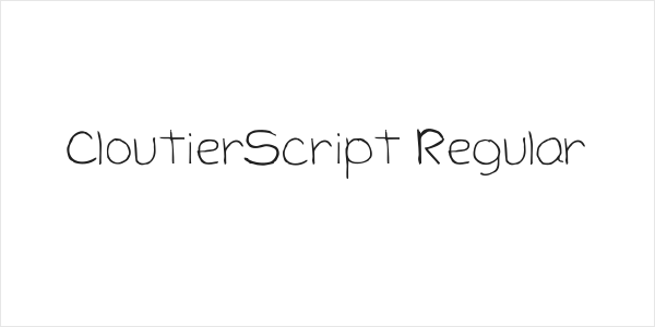 CloutierScript Regular Logo