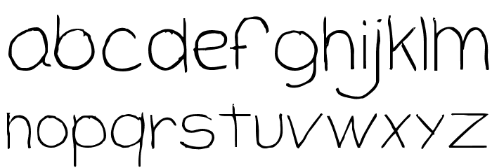 CloutierScript Regular Font LOWERCASE