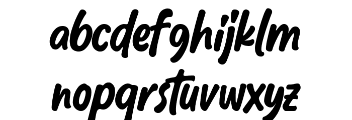 Clouts! Font LOWERCASE