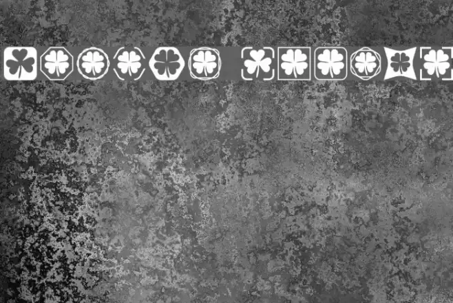 Clover Things Font examples