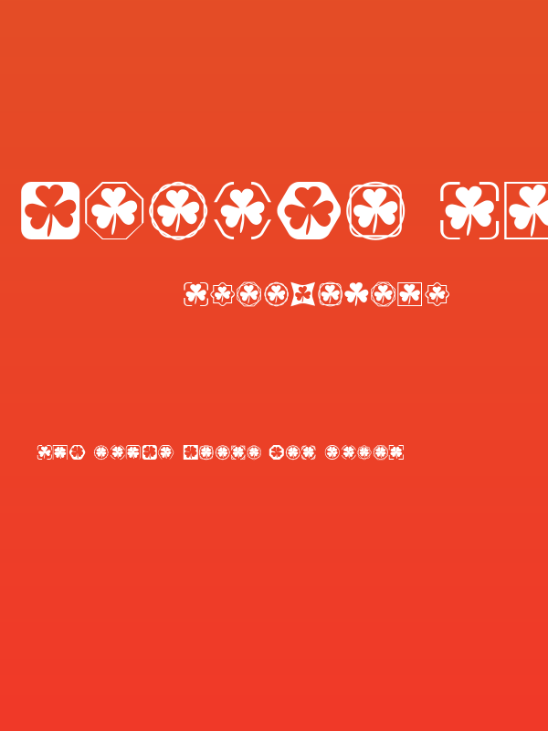 Clover Things Poster