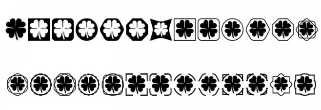 Clover Things Caratteri MINUSCOLO
