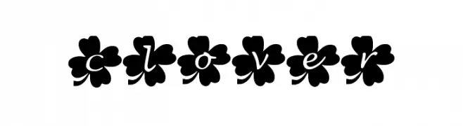 Clover  Frei Schriftart Herunterladen