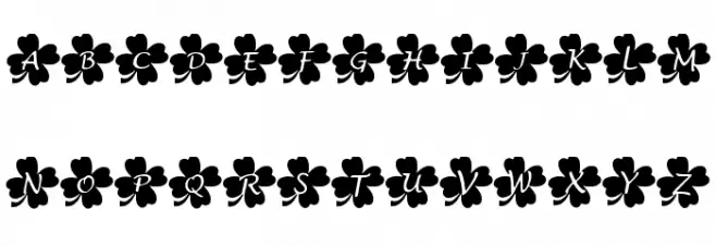 Clover Schriftart Groß