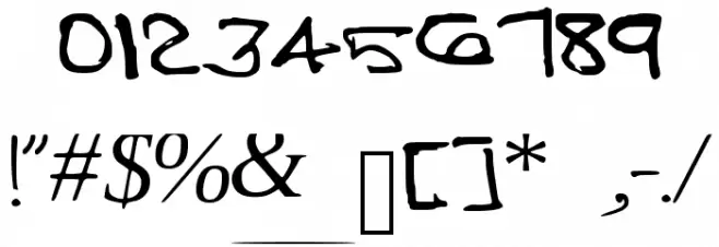 CloverLeaf Font OTHER CHARS